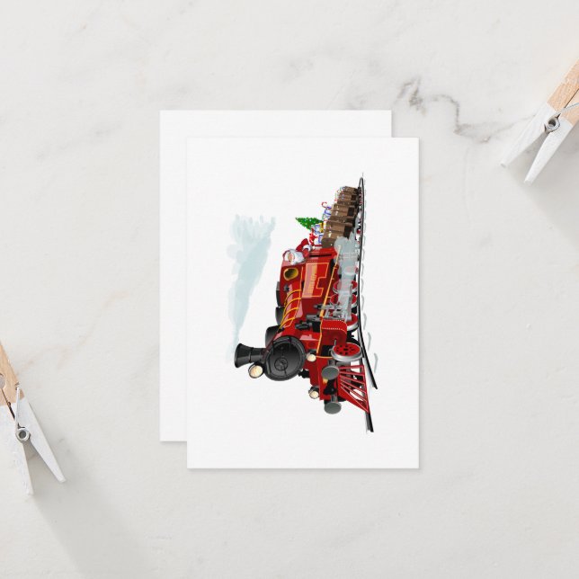 Carte Express Père Noël (Devant/Arrière en situation)