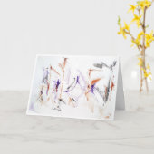 Carte Expression Abstraite "Uplifting Words" (Fleur jaune)