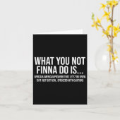 Carte Expression Afro-américaine Sarcasme Qu'est-ce que  (Fleur jaune)