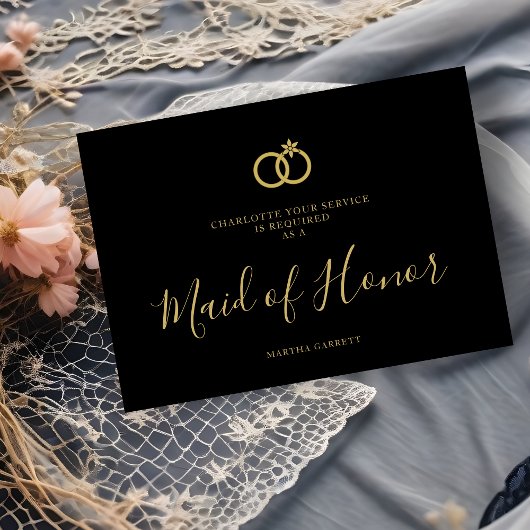 Carte Exquisite Wedding Rings Maid of Honor Luxury 