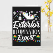 Carte Exterior Illumination Expert Funny Christmas Decor (Fleur jaune)