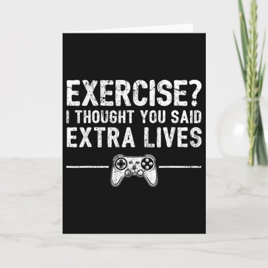 Carte Extra Lives Funny Video Game Controller Retro Game (Devant)