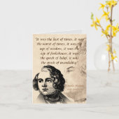 Carte Extrait D'Une Histoire De Deux Villes (Fleur jaune)