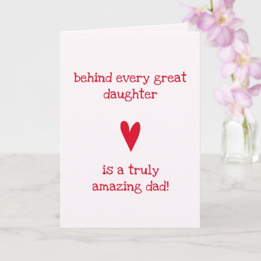 Carte Extraordinaire papa ! | Fille et papa - Anniversai (Orchidée)