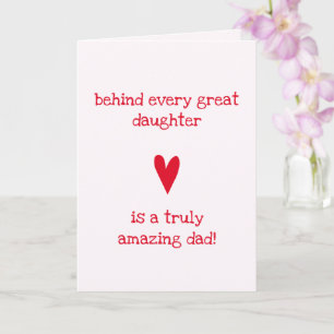 Carte Extraordinaire papa !   Fille et papa - Anniversai