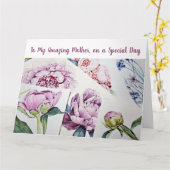 Carte Extraordinaire tendance Mère Amour Aquarelle Fleur (Fleur jaune)