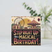 Carte Extravaganza Carnaval vintage Design (Debout devant)
