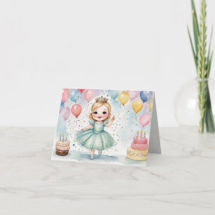 Carte Extravaganza d'anniversaire enchantée