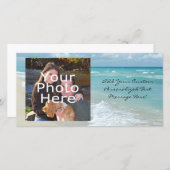 Carte Extreme Relaxation Plage Vue Sable blanc (Devant / Derrière)