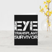 Carte Eye Transplant Survivor For Transplant Awareness D (Fleur jaune)