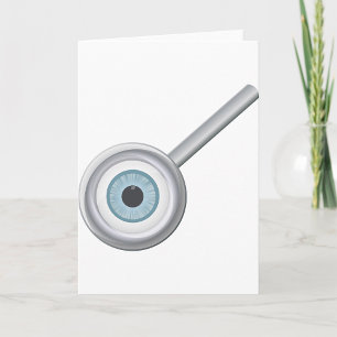 Carte Eyeball Magnification Verre amusant Inspection des