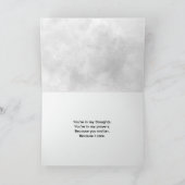 Carte Eyelashes Noirs Sur Aquarelle Argent (Intérieur)