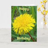 Carte F45 Dandelion "Taraxacum officinale" (Fleur jaune)