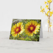 Carte F8 Fleurs sauvages jaunes Gaillardia (Fleur jaune)