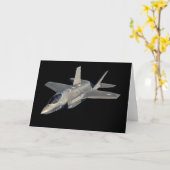 Carte F-35 Lightning II Panther Jet Fighter (Fleur jaune)