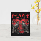 Carte F-caw-f Black Crow Black Bird Roses Heart Funny Va (Fleur jaune)