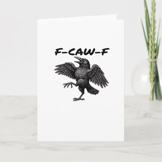 Carte F Caw F Essential Vintage Graphic Look (Devant)