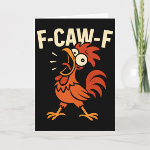 Carte F-caw-f - Mème du coq poulet fou _1