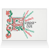 Carte "F es para Feliz Navidad" (Intérieur Horizontal (haut))