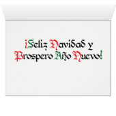 Carte "F es para Feliz Navidad" (Intérieur Horizontal (Bas))