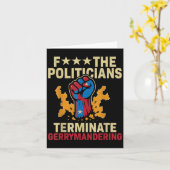 Carte F Les Politiciens Mettent Fin À L'Ordination (Fleur jaune)