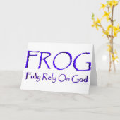 Carte F.R.O.G. - Comptez entièrement sur Dieu (Fleur jaune)