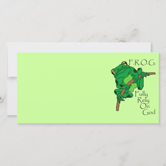 Carte F.R.O.G. S'Appuie Pleinement Sur Dieu #1 (Devant)