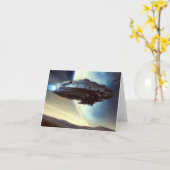 Carte F. vaisseau spatial orbitant 2 (Fleur jaune)