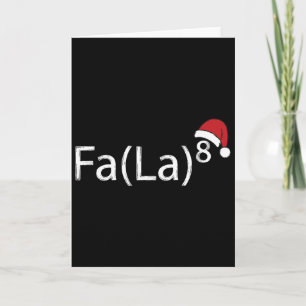 Carte Fa La 8 Drôle de chant de Noël professeur de mathé