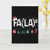 Carte Fa (la)8 Drôle de Noël Santa Fa La Prof de Maths (Fleur jaune)