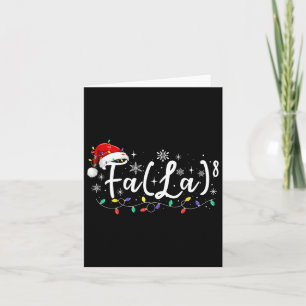 Carte Fa (la)8 Funky Christmas Père Noël Fa La Math Ense
