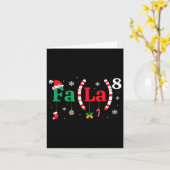 Carte Fa (la)8 Funky Christmas Père Noël Fa La Math Ense (Fleur jaune)