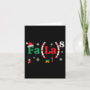 Carte Fa (la)8 Funky Christmas Père Noël Fa La Math Ense