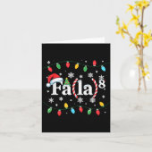 Carte Fa (la) 8 Funny Christmas Santa Fa La Math Teacher (Fleur jaune)