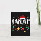 Carte Fa (la) 8 Funny Christmas Santa Fa La Math Teacher (Devant)