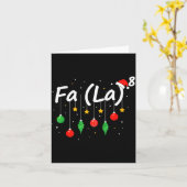 Carte Fa (la) 8 Funny Christmas Santa Fa La Math Teacher (Fleur jaune)