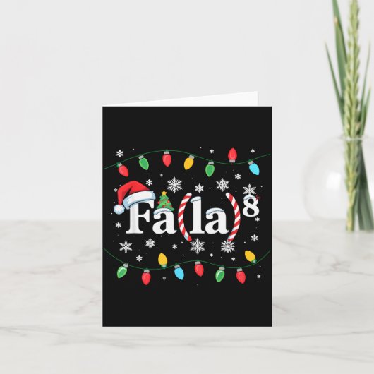 Carte Fa (la) 8 Noël drôle Santa Fa La Prof de Maths (Devant)