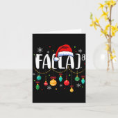 Carte Fa (la) 8 Noël drôle Santa Fa La Prof de Maths (Fleur jaune)