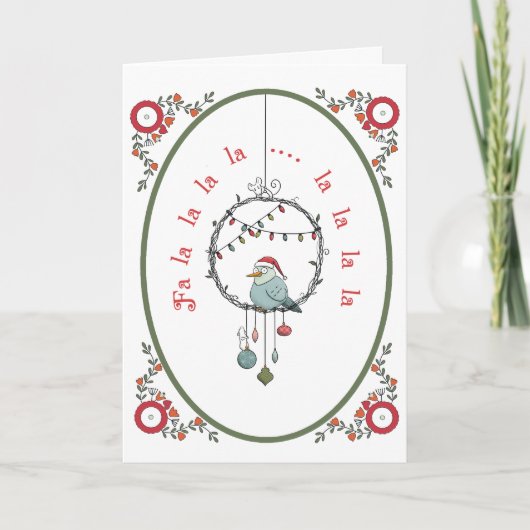 Carte Fa la la la Christmas (Devant)