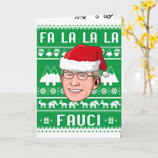 CARTE FA LA LA LA FAUCI (Fleur jaune)
