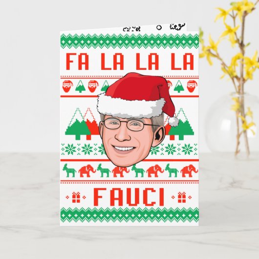 CARTE FA LA LA LA FAUCI (Fleur jaune)