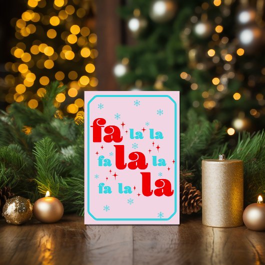 Carte Fa La La Noël