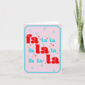 Carte Fa La La Noël (Devant)