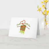 Carte Fabriqué avec amour (Fleur jaune)