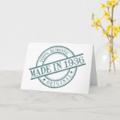 Carte Fabriqué en 1936, année de naissance du logo rond  (Fleur jaune)