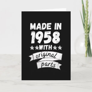 Carte fabriqué en 1958 avec des pièces d'origine,