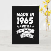 Carte fabriqué en 1965 avec des pièces d'origine, (Fleur jaune)