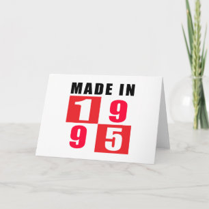 Carte Fabriqué En 1995 Designs Anniversaires