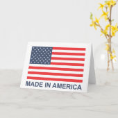 Carte Fabriqué en Amérique (Fleur jaune)
