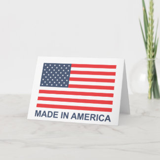 Carte Fabriqué en Amérique
